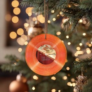 Taylor Swift Festive Orange Ornament